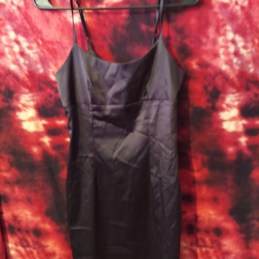 Elegant Black Spaghetti Strap Dress
